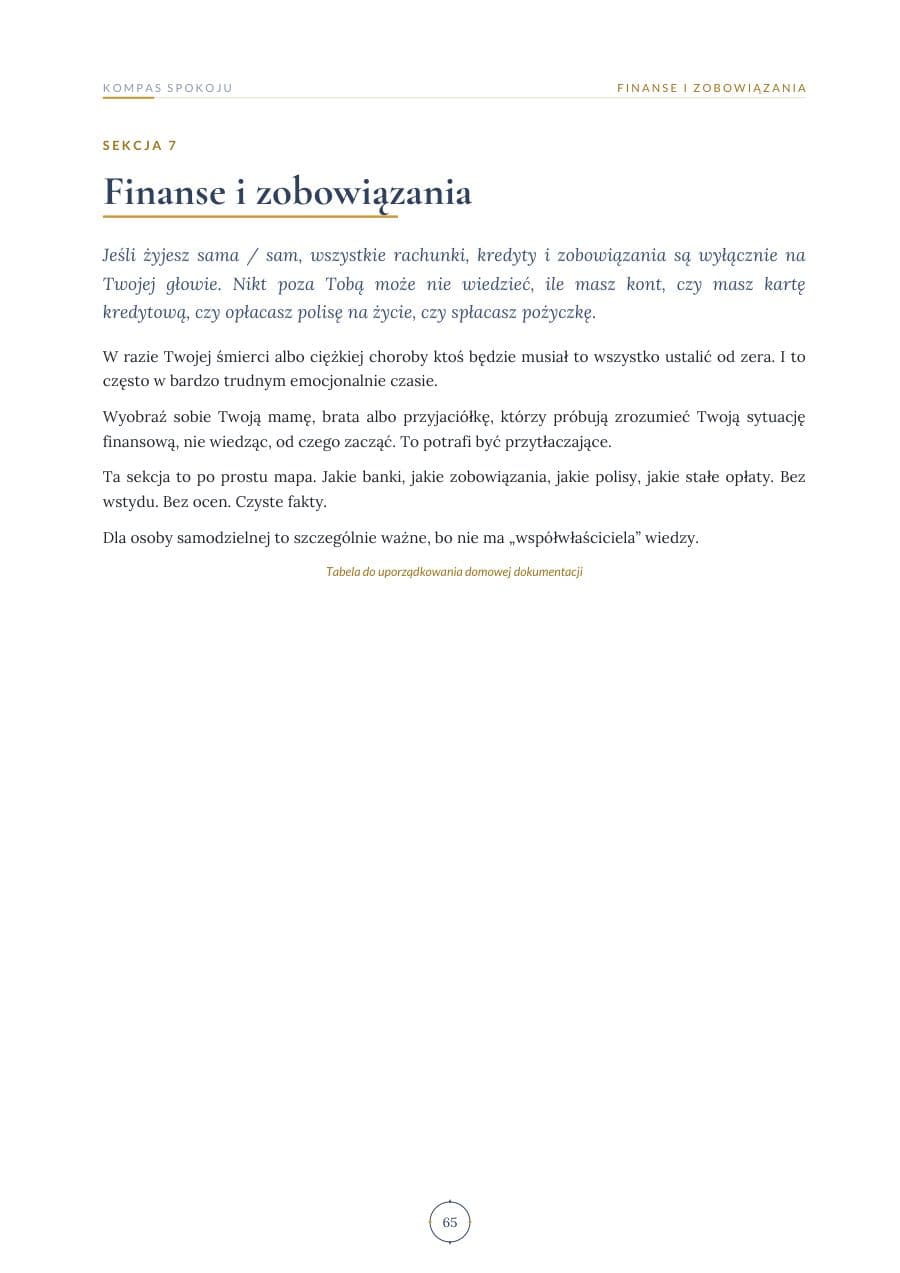Strona ebooka: Finanse i zobowiązania